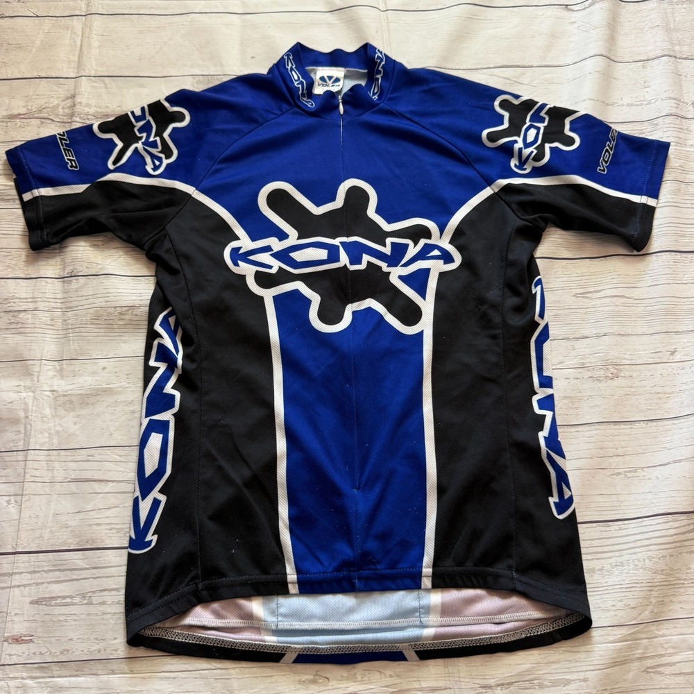 Vintage Kona‎ Jersey Team Blue Black White by Voler Men's Size Small